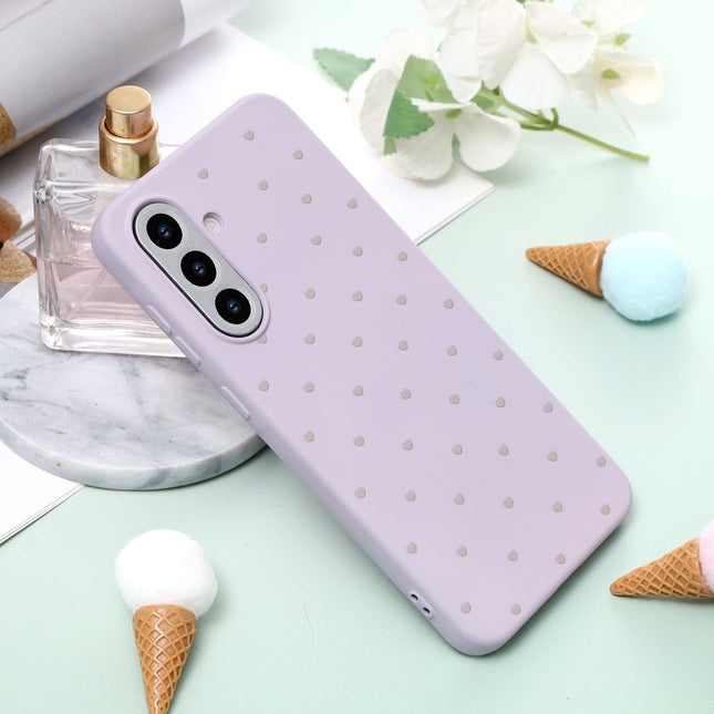 Samsung A17 4G/5G Hoesje Hart Patroon Silicone Case Lila