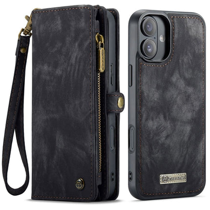 Caseme Case iPhone 16 Plus - Multifunctional Wallet - Black