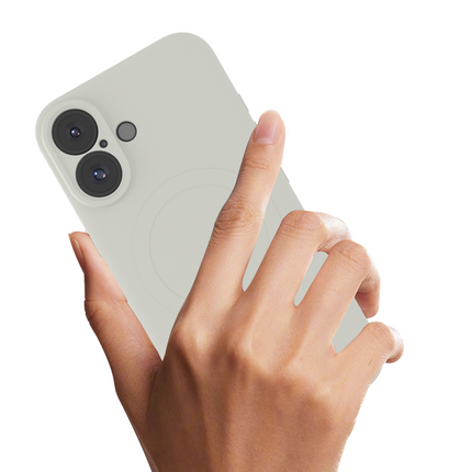 Just in Case Flex Case - iPhone 16 - TPU Back Cover - (compatible with MagSafe) - Ivory