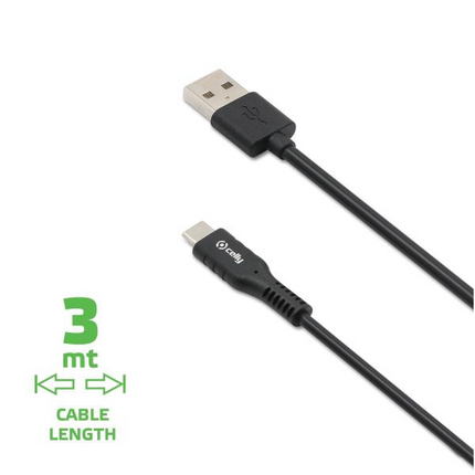 Celly USB Type-C Cable 3 Meter