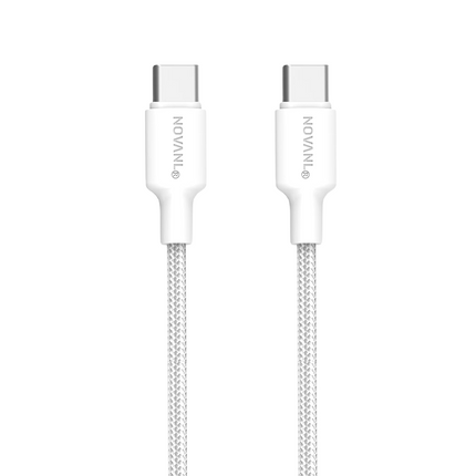 NOVANL SpeedCharge USB-C naar USB-C kabel 60W (0,5 m) wit