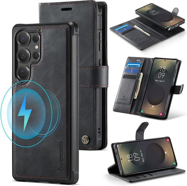 Samsung S26 Ultra - Casemania 2-in-1 Magnetic Magsafe Case - Zwart