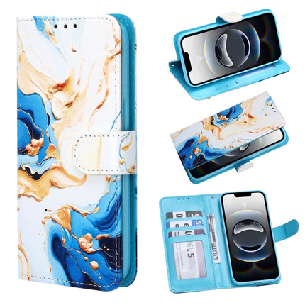 Samsung A20e - Bookcase Print - Marmer Blauw-Beige