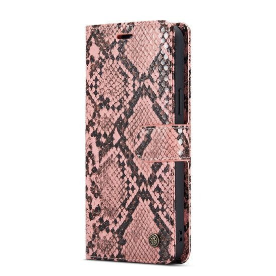 iPhone 12 / 12 Pro hoesjes bookcase Snake Design Luxe Wallet Case