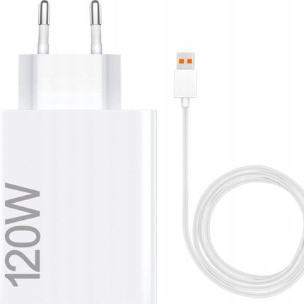 Origineel Xiaomi Hyper Charger Combo 120W Snellader + USB-A naar USB-C Kabel 1M