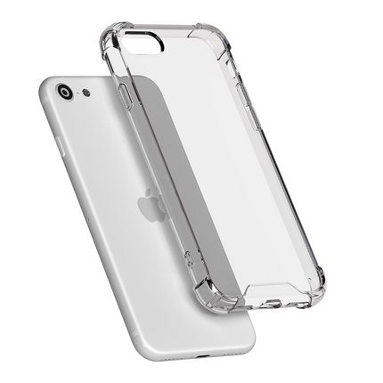 iPhone iPhone SE 2022 / iPhone SE 2020 / iPhone 8 / iPhone 7   Antishock hoesje achterkant doorzichtig transparant