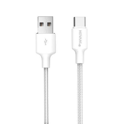 NOVANL SpeedCharge USB A naar USB-C kabel 12W (2M) wit