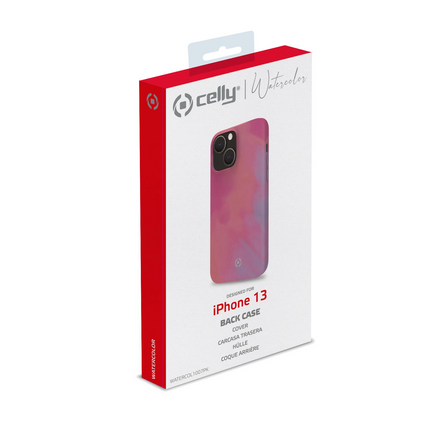 Celly Watercol (TPU) For iPhone 13 Red