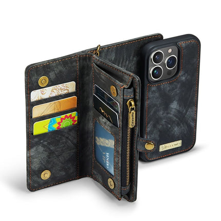 Caseme Case iPhone 15 Pro - Multifunctional Wallet - Black