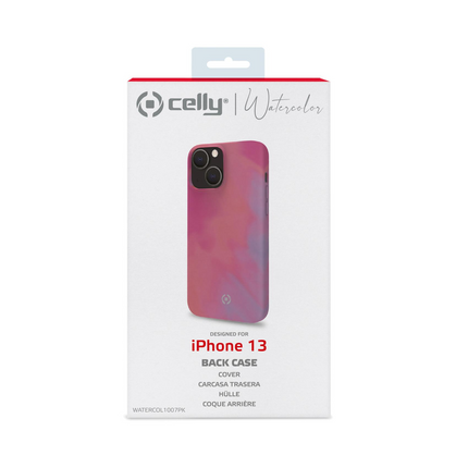 Celly Watercol (TPU) For iPhone 13 Red