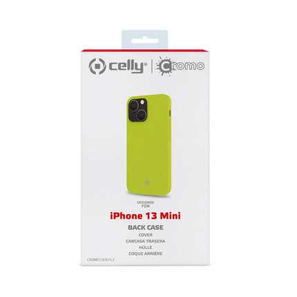 Celly Cromo Case For iPhone 13 Mini Yellow