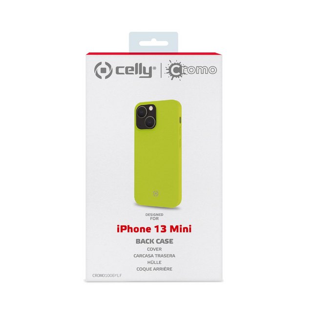 Celly Cromo Case For iPhone 13 Mini Yellow