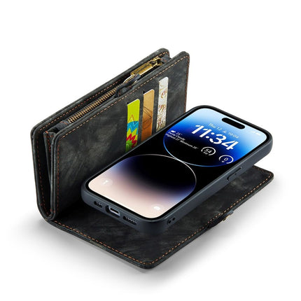 Caseme Case iPhone 15 Pro - Multifunctional Wallet - Black