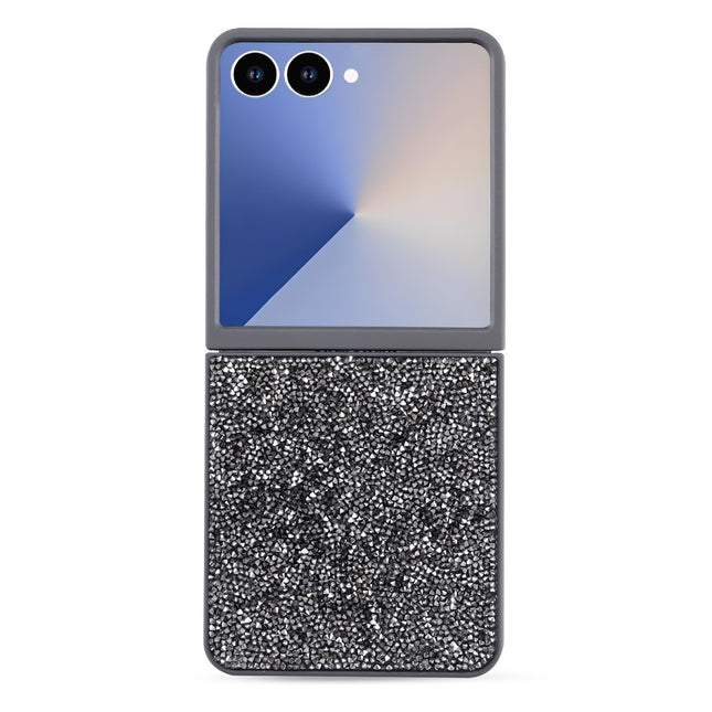 Samsung Z Flip 7 - CaseMania Luxe 3D Diamond Case - Zilver