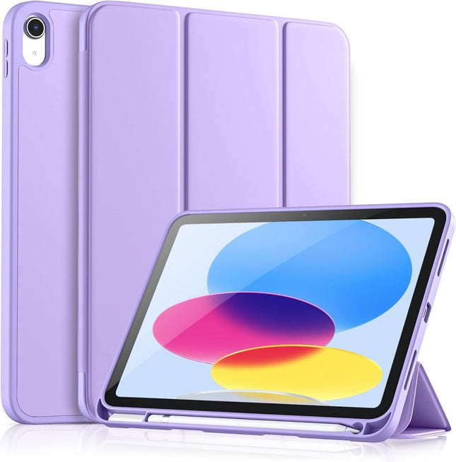 Lila Silicone Smart Cover- iPad A16(2025)/iPad 2022 (10.9 inch 10e Generatie)