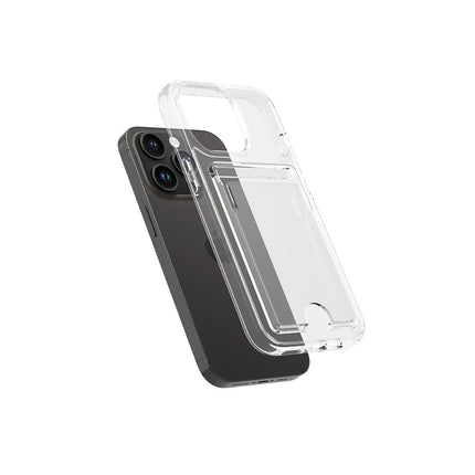 iPhone 14 Pro hoesje Anti Shock Transparant met ruimte voor pasjes