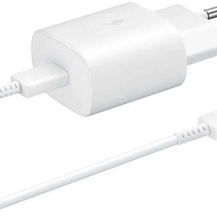 Originele Samsung 25W Power Adapter met USB-C Kabel 1 Meter 3A Wit Bulk