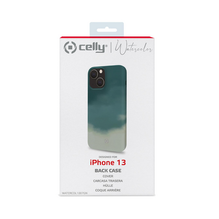 Celly Watercol (TPU) For iPhone 13 Green
