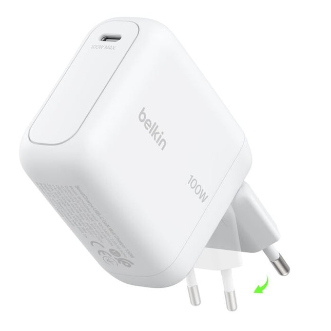 BoostCharge USB-C GaN Oplader (100 Watt ) Wit