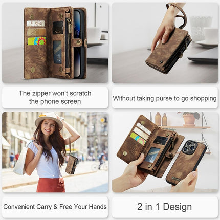 Caseme Case iPhone 15 Pro - Multifunctional Wallet - Brown