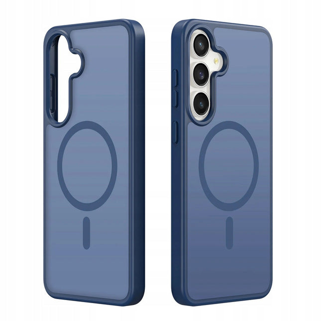 Dux Ducis Yind MagSafe Hoesje voor Samsung Galaxy S26 FE / Samsung Galaxy S25 FE – Donkerblauw