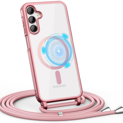 Samsung A17 5G - Magnetic Magsafe Koord Case - Rosegoud