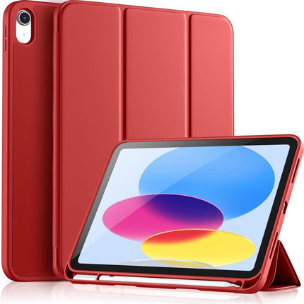 Samsung Galaxy Tab A11 Plus / A9 Plus Hoesje Silicone Case Met Pen Slot - Rood