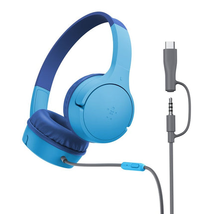 Wired On-Ear Headphones for Kids Blauw