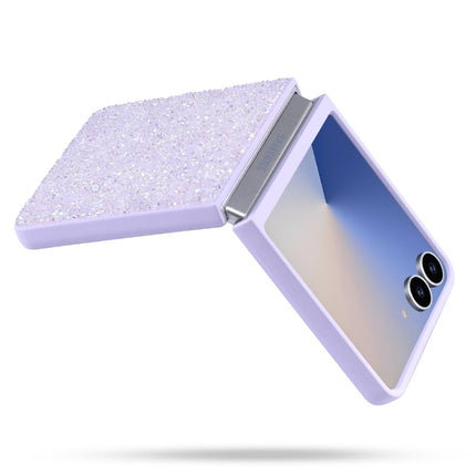 Samsung Z Flip 7 - CaseMania Luxe 3D Diamond Case - Lila H18035