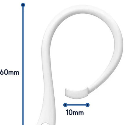Soft Silicone Airpods Ear Hooks - Wit