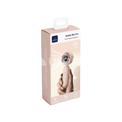 WIWU Bubble Pro Portable Foldable Fan (Pink)