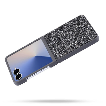 Samsung Z Flip 7 - CaseMania Luxe 3D Diamond Case - Zilver