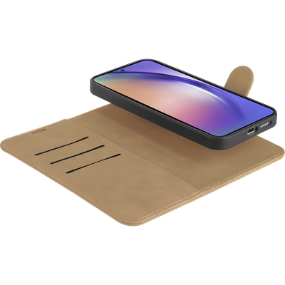 Samsung Galaxy A35 hoesje Magnetic 2-in-1 Bookcase wallet case bruin