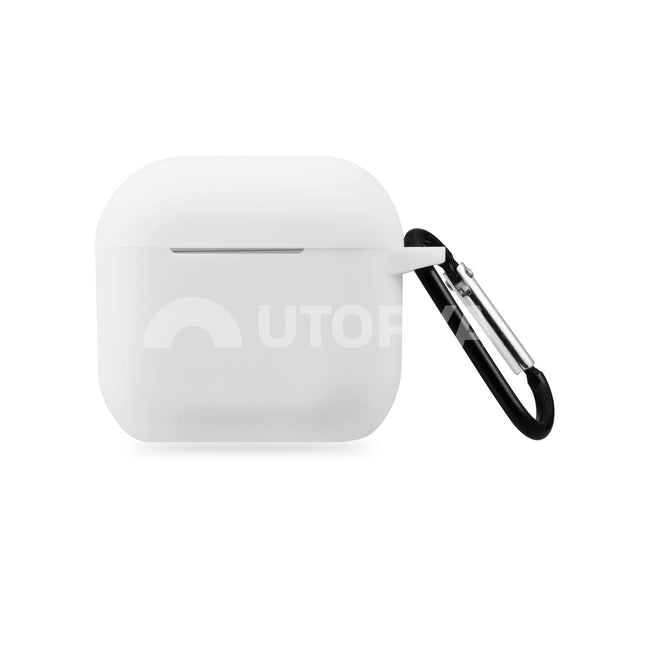 Voor AirPods 4 Silicone hoesje Case - wit