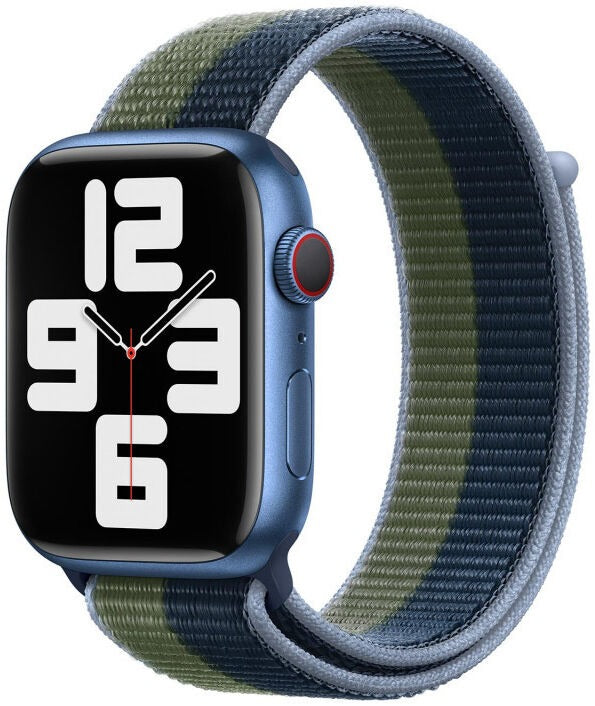 Origineel Apple Watch 41MM/40MM/38MM Geweven Sportbandje Blauw / Groen