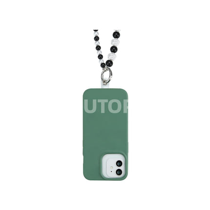 Universele Telefoonkoord - Verstelbare Telefoonketting - Koord voor Telefoon -Long Chain 120cm Olivia (Silver/Black)