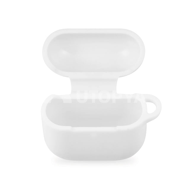 Voor AirPods 4 Silicone hoesje Case - wit