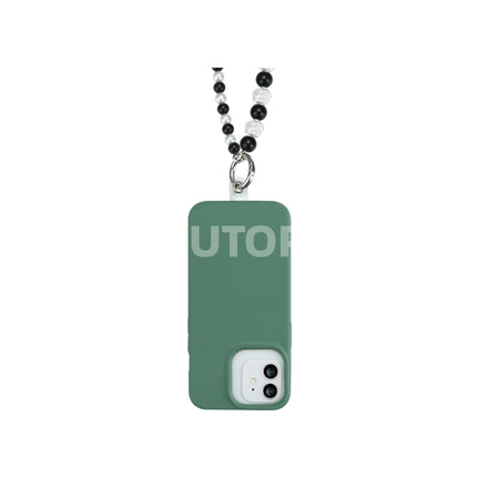 Universele Telefoonkoord - Verstelbare Telefoonketting - Koord voor Telefoon -Long Chain 120cm Olivia (Silver/Black)