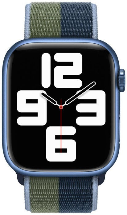 Origineel Apple Watch 41MM/40MM/38MM Geweven Sportbandje Blauw / Groen