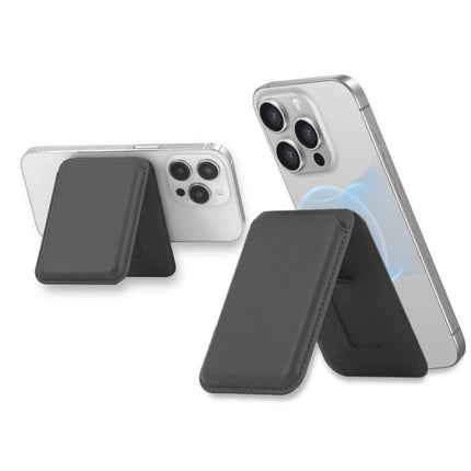 Magnetic MagSafe Wallet Card Holder Met Kickstand - Zwart