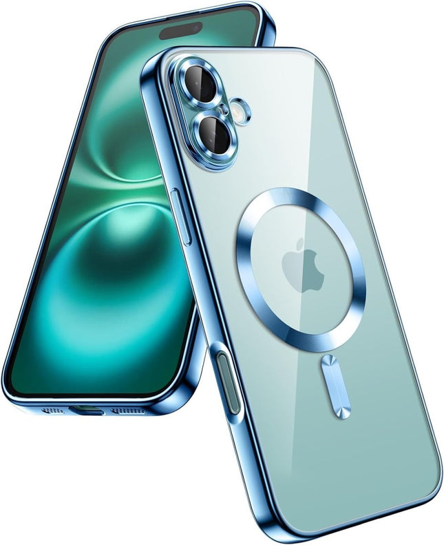 iPhone 17 Pro Max hoesje magnetische lens bescherming blauw