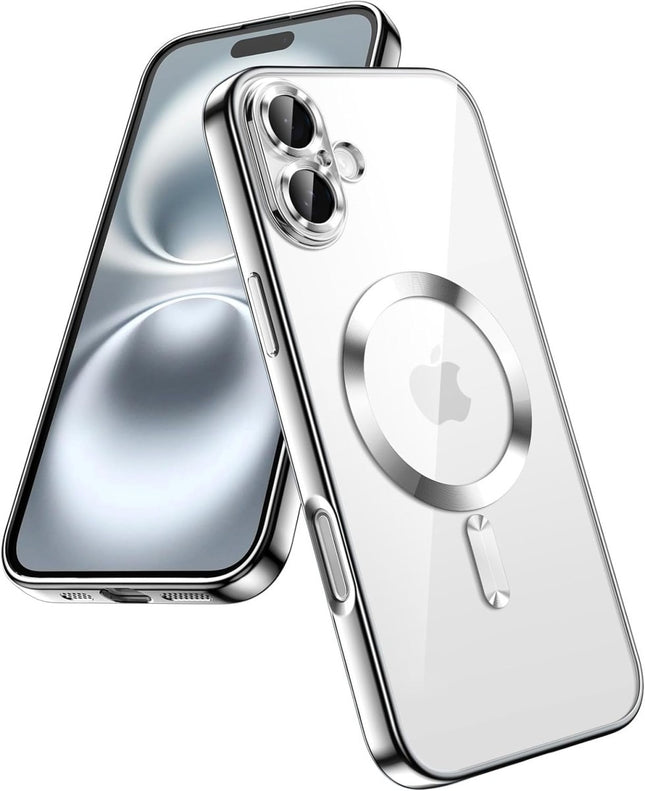 iPhone 17 Pro hoesje magnetische lens bescherming zilver