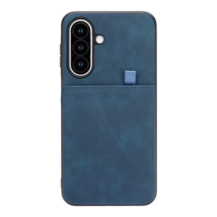 Samsung A27 - CaseMania Suédine Card Holder Case - Donker Blauw