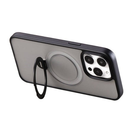 Joyroom JR-BP004 magnetische beschermhoes met houder voor iPhone 15 (zwart)