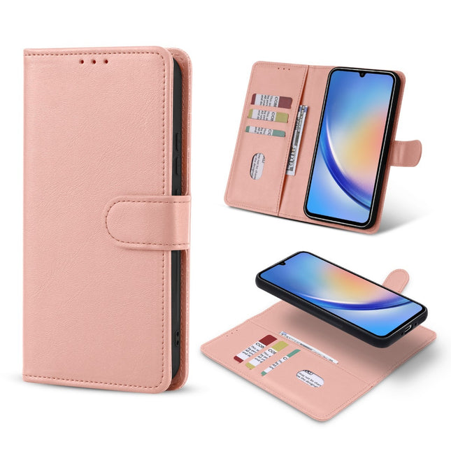 Magneet Hoesje voor Samsung Galaxy A54 5G Cover met Flip Wallet Stand Roze