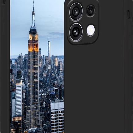 Oppo Reno 16 F - HQ Silicone Case Zwart Hoesje