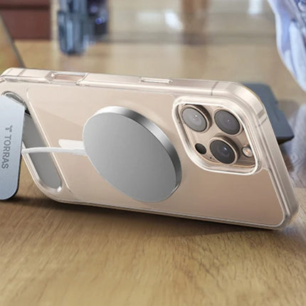 Torras Pstand Series hoesje voor iPhone 16 Pro (transparant)