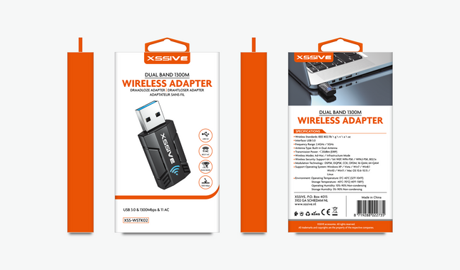 Xssive Wireless Adapter Dual Band 1300M Wireless