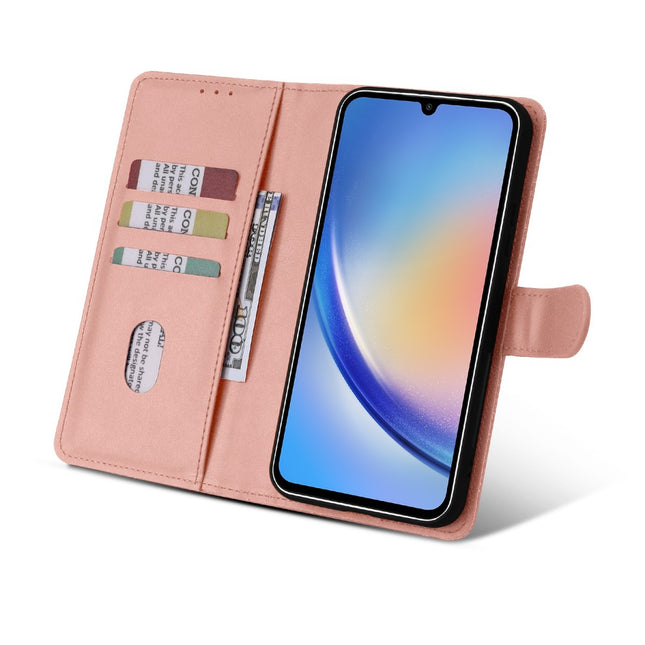 Magneet Hoesje voor Samsung Galaxy A54 5G Cover met Flip Wallet Stand Roze