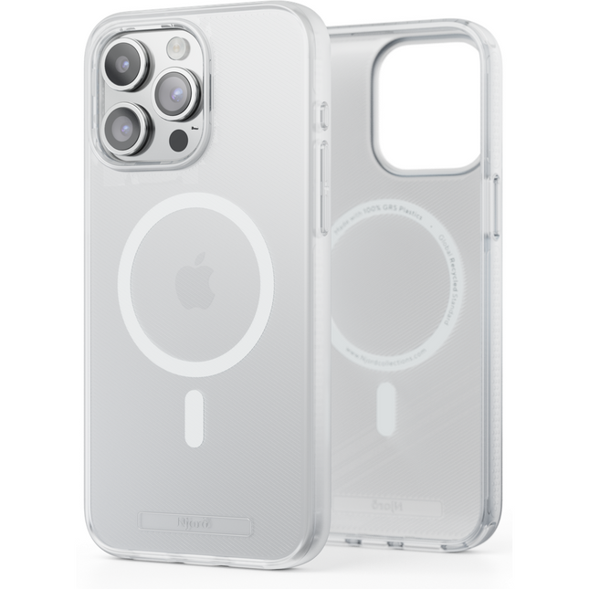 Njord Collections Case iPhone 15 Pro - 100% GRS Slim - Qi2 Case - Clear